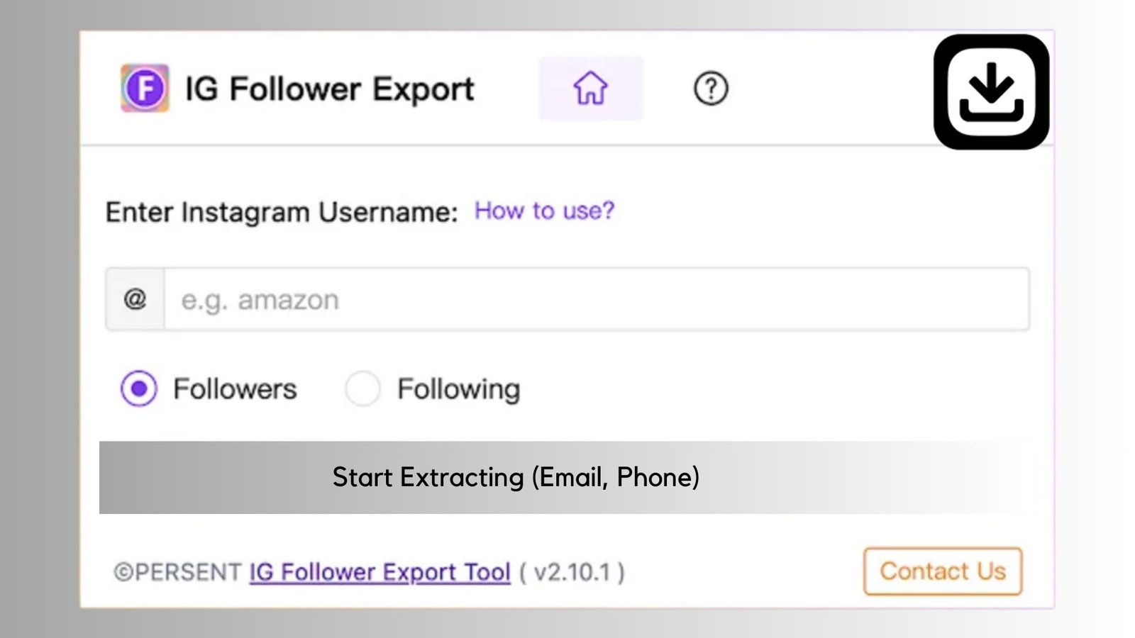 instagram followers export tool