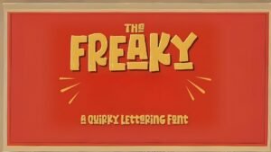 freaky font